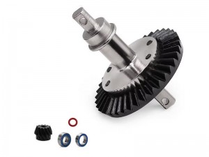 STEEL FRONT / REAR DIRECT SPOOL SHAFT W. RING PINION GEAR 5379 6879 FOR TRAXXAS RUSTLER SLASH 4X4 XO-1 STAMPEDE RC CAR - FRONT SHAFT - RS-TRX5379D/SI