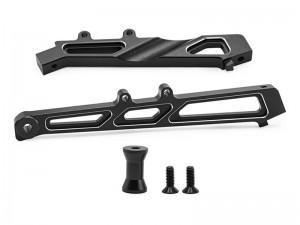 ALUMINUM FRONT & REAR CHASSIS BRACE SET ARA320511 FOR 1/7 ARRMA FELONY INFRACTION LIMITLESS 6S BLX ARA7617V2 - BLACK - RS-ARA320511FR/BK
