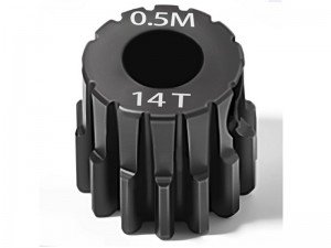 STEEL MOTOR PINION GEAR M0.5 3.175mm 13T-27T FOR 1/10 RC CAR BUGGY - RS-PGM0514T