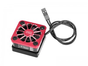 GPM XRTM051FAN ALLOY ESC HIGH SPEED COOLING FAN 28000 RPM BL-2S 3383 and Velineon VXL-3S 3355R FOR TRAXXAS MINI XRT / MINI MAXX / 1/8 JATO 4X4 / SLASH MUDBOSS / FORD FIESTA ST RALLY - RED - XRTM051FAN-R
