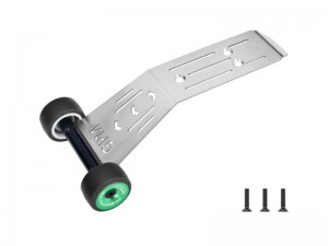GPM XRTM040R STAINLESS STEEL BEARING WHEELIE BAR FOR TRAXXAS MINI XRT 108076-1 / MINI MAXX 108076-1 - GREEN - XRTM040R-G