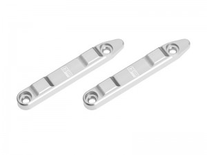 GPM MGM015 7075 ALLOY ROOF SKID RAIL ARA320818  FOR ARRMA 1/16 MOJAVE GROM ARA2104 - SILVER - MGM015-S