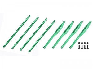 GPM 7075 ALLOY UPPER & LOWER  LINK BAR SET LOS244012 LOS244013 FOR LOSI 1/8 LMT 2.0 MONSTER LOS04028 - GREEN - LMT201449-G