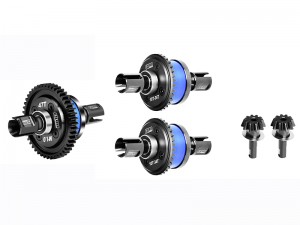 GPM COMPLETE FRONT CENTER REAR DIFF - 47T 10T/34T ARA311066 ARA310991 FOR ARRMA 1/8 KRATON OUTCAST TALION NOTORIOUS 1/7 MOJAVE FIRETEAM BIG ROCK 6S BLX - BLUE - MKV6103447S/BU