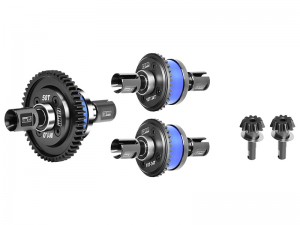 GPM COMPLETE FRONT CENTER REAR DIFF - 50T 10T/34T ARA311066 ARA310991 FOR ARRMA 1/8 KRATON OUTCAST TALION NOTORIOUS 1/7 MOJAVE FIRETEAM BIG ROCK 6S BLX - BLUE - MKV6103450S/BU