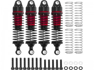 ALUMINUM OIL DAMPER SET - 59mm ARA-1252 FOR ARRMA 1/18 GRANITE GROM 1/14 TYPHON GROM 1/16 MOJAVE GROM - RED - RS-ARA-1252/RE