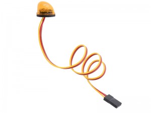 360 DEG LED ROTATION LED POLICE LIGHT SHARK FIN FOR 1/10 RC ON-ROAD DRIFT RC TT-02 CAR - RS-LED04/OR