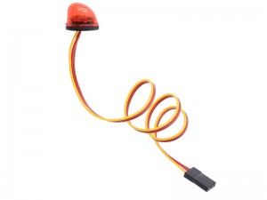 360 DEG LED ROTATION LED POLICE LIGHT SHARK FIN FOR 1/10 RC ON-ROAD DRIFT RC TT-02 CAR - RS-LED04/RE