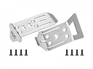 GPM MGT331FR-S STAINLESS STEEL FRONT AND REAR CHASSIS SKID ARA320809 FOR ARRMA 1/14 TYPHON GROM ARA2106 - MGT331FR-S