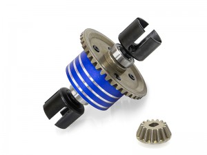 ASSEMBLED ALUMINUM GEAR DIFF DIFFERENTIAL ( COMPATIBLE WITH ORIGINIAL SHAFT ) FOR 1/10 TAMIYA TT-02 TT-02 TYPE E RC TOURING CAR - RS-TA22049A/BU