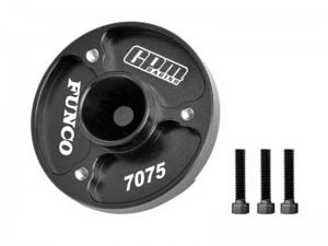 GPM TPS035 7075-T6 ALLOY FIXED SPUR GEAR MOUNT 10988  FOR FOR TRAXXAS 1/6 FUNCO PRO SAND CAR 8S 109076-4 - BLACK - TPS035-BK