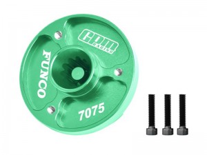 GPM TPS035 7075-T6 ALLOY FIXED SPUR GEAR MOUNT 10988  FOR FOR TRAXXAS 1/6 FUNCO PRO SAND CAR 8S 109076-4 - GREEN - TPS035-G