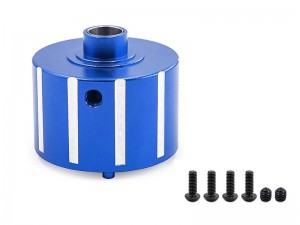 ALUMINUM FRONT / REAR DIFF CASE COVER ARA310915 FOR 1/5 ARRMA KRATON / OUTCAST 8S EXB MONSTER - BLUE - RS-ARA310915/BU