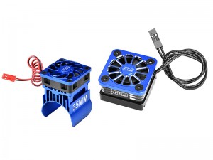 GPM ALLOY BL-2S VXL-3S ESC & MOTOR COOLING FAN FOR TRAXXAS MINI MAXX MINI XRT RC TRUCK - BLUE - XRTM01851FAN-B