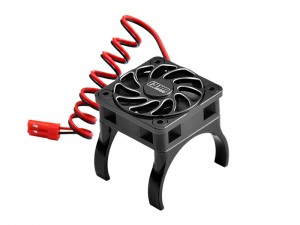 ALLOY HIGH SPEED COOLING FAN 18000 RPM COMPATIBLE WITH 36mm MOTOR FOR TRAXXAS MINI XRT 3S / MINI MAXX / 1/8 JATO 2S / 4S - XRTM018FAN-BK