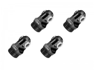 GPM H10DP/CAP 7075-T6 ALLOY SHOCK CAP IRC00514 FOR VANQUISH 1/10 H10 OPTIC CRAWLER VPS09027 - BLACK - H10DP/CAP-BK