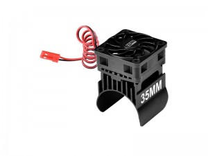 GPM TXMM018FAN ALLOY COOLING FAN WITH 35MM MOTOR HEATSINK FOR TRAXXAS MINI MAXX 107154-1 / MINI XRT 108076-1 - TXMM018FAN-BK