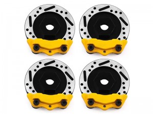 METAL REALISTIC 12mm BRAKE DISC FOR 1/10 TAMIYA TT-01 TT-02 YOKOMO YD-2 RC DRIFT CAR - RS-BS12/YE