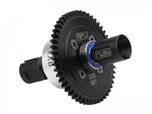 COMPLETE 7075 ALUMINUM 29mm 42CRMO STEEL GEAR DIFF 50T ARA310991 FOR 1/8 ARRMA KRATON V6 EXB NOTORIOUS OUTCAST 6S 1/7 MOJAVE 6S - RS-ARA310991