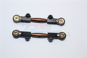 ALUMINIUM And SPRING STEEL FRONT/REAR UPPER TIE ROD  HPI SAVAGE XS FLUX - MSV054S-BK