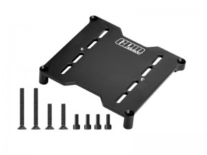 GPM TPS023 7075 ALLOY ELECTRONICS MOUNT PLATE FOR TRAXXAS 1/6 FUNCO PRO 2WD SAND CAR 8S / XRT 8S - BLACK - TPS023-BK