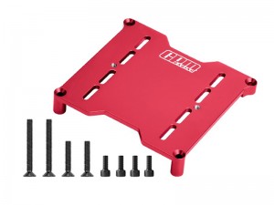 GPM TPS023 7075 ALLOY ELECTRONICS MOUNT PLATE FOR TRAXXAS 1/6 FUNCO PRO 2WD SAND CAR 8S / XRT 8S - RED - TPS023-R