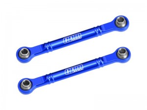 GPM SLAM162 7075-T6 ALLOY FRONT STEERING TOE LINKS 51mm 10843 FOR TRAXXAS MINI SLASH 4X4 108164-1 - BLUE - SLAM162-B