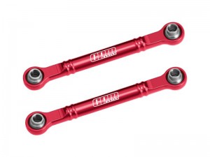 GPM SLAM162 7075-T6 ALLOY FRONT STEERING TOE LINKS 51mm 10843 FOR TRAXXAS MINI SLASH 4X4 108164-1 - RED - SLAM162-R