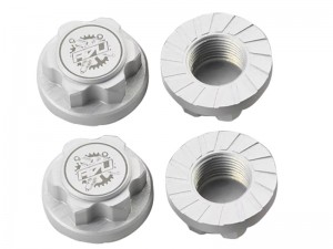 ALUMINUM 7075 M1.0 17mm LOCK NUT DUST PROOF NON-SLIP TYPE FOR ARRMA 1/7 FELONY LIMITLESS INFRACTION FIRETEAM 6S BLX - RS-M101LN/SI