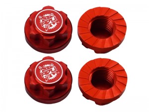 ALUMINUM 7075 M1.0 17mm LOCK NUT DUST PROOF NON-SLIP TYPE FOR ARRMA 1/7 FELONY LIMITLESS INFRACTION FIRETEAM 6S BLX - RS-M101LN/RE