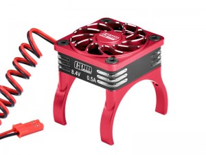 ALLOY HIGH SPEED COOLING FAN 20000RPM 36mm MOTOR FOR TRAXXAS MINI XRT / MINI MAXX / MINI SLASH / 1/8 JATO 4X4 - RED - XRTM018FANV1-R