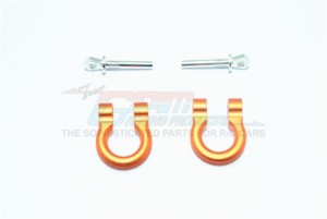 GPM TRX4003 ALUMINUM FRONT/REAR BUMPER D-RINGS 1/10 TRX4 DEFENDER TRAIL CRAWLER - TRX4003-OR