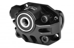 GPM H10012A 7075-T6 ALLOY FRONT AXLE THIRD MEMBER OVERSIZE BEARING VPS08606 FOR VANQUISH 1/10 H10 OPTIC VPS09027 - BLACK - H10012A-BK