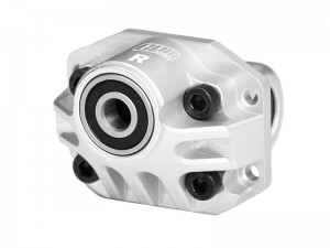 GPM H10013A 7075-T6 ALLOY REAR AXLE THIRD MEMBER OVERSIZE BEARING VPS08606 FOR VANQUISH 1/10 H10 OPTIC VPS09027 - SILVER - H10013A-S