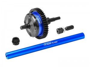 GPM SLAM4712 STEEL 7075 ALLOY CENTRE COMPLETE DIFFERENTIAL FOR TRAXXAS MINI SLASH 4X4 108164-1 - BLUE - SLAM4712-B
