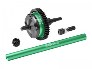 GPM SLAM4712 STEEL 7075 ALLOY CENTRE COMPLETE DIFFERENTIAL FOR TRAXXAS MINI SLASH 4X4 108164-1 - GREEN - SLAM4712-G