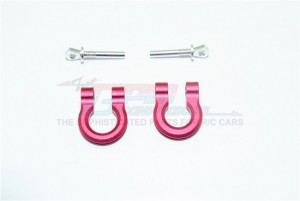 GPM TRX4003 ALUMINUM FRONT/REAR BUMPER D-RINGS 1/10 TRX4 DEFENDER TRAIL CRAWLER - Red - TRX4003-R