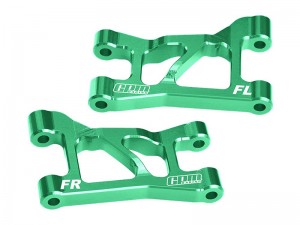 GPM SLAM054 7075-T6 ALLOY FRONT UPPER SUSPENSION ARMS 10831 FOR TRAXXAS MINI SLASH 4X4 108164-1 - GREEN - SLAM054-G