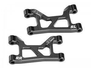 GPM SLAM057 7075-T6 ALLOY REAR UPPER SUSPENSION ARMS FOR TRAXXAS MINI SLASH 4X4 108164-1 - BLACK - SLAM057-BK