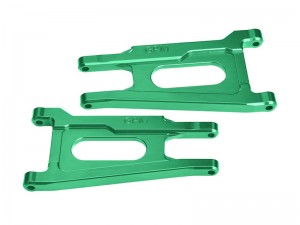 GPM TFR055F/R 7075 ALLOY FRONT / REAR SUSPENSION ARMS 6731 FOR TRAXXAS 1/10 FORD FIESTA ST RALLY VXL 74276-4 - GREEN - TFR055F/R-G
