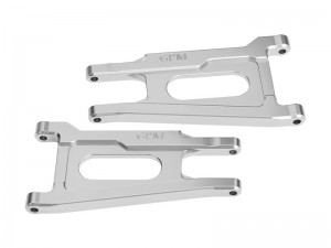 GPM TFR055F/R 7075 ALLOY FRONT / REAR SUSPENSION ARMS 6731 FOR TRAXXAS 1/10 FORD FIESTA ST RALLY VXL 74276-4 - SILVER - TFR055F/R-S