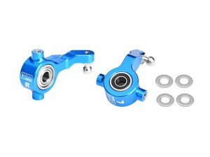 GPM DT4021 7075-T6 ALLOY FRONT STEERING BLOCKS FOR TAMIYA 1/10 DT-04 RC FIGHTER NXGEN BUGGY 58741 - LIGHT BLUE - DT4021-SB