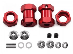 ALUMINUM 12mm HEX ADAPTORS LOCK CONVERSION HUB FOR TAMIYA DT-02 DT-03 BUGGY - RS-TA1004252/RE