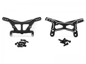 ALUMINUM FRONT & REAR SHOCK TOWER LOS-1770 FOR RC LOSI 1/24 MICRO-B 1/28 MICRO-T BUGGY - BLACK - RS-LOS-1770/BK