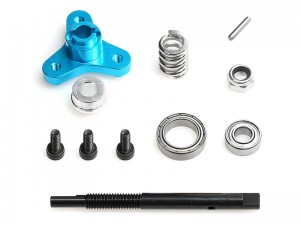 ALUMINUM SLIPPER CLUTCH ELIMININATOR INPUT SHAFT W. BEARING ADAPTER SPRING 6878 FOR TRAXXAS SLASH STEAMPEDE HOSS 4X4 VXL RC TRUCK - RS-TRX6878A/BU