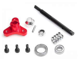 ALUMINUM SLIPPER CLUTCH ELIMININATOR INPUT SHAFT W. BEARING ADAPTER SPRING 6878 FOR TRAXXAS SLASH STEAMPEDE HOSS 4X4 VXL RC TRUCK - RED - RS-TRX6878A/RE