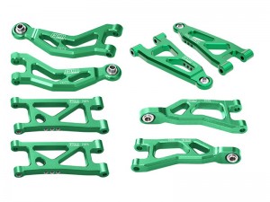 GPM MGM4567 7075-T6 ALLOY FRONT & REAR UPPER & LOWER SUSPENSION ARMS ARA330839 ARA330840 FOR ARRMA 1/16 MOJAVE GROM / LOSI 1/12 NASCAR - MGM4567-G