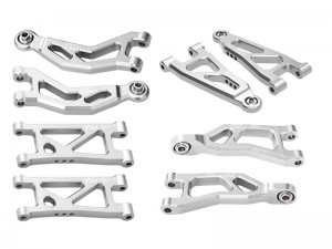 GPM MGM4567 7075-T6 ALLOY FRONT & REAR UPPER & LOWER SUSPENSION ARMS ARA330839 ARA330840 FOR ARRMA 1/16 MOJAVE GROM / LOSI 1/12 NASCAR - MGM4567-S