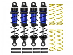 ALUMINUM FRONT & REAR OIL DAMPER SET 10765 FOR TRAXXAS MINI MAXX MINI XRT MONSTER TRUCK 108076-1 107154-1 - RS-TRX10765/BU