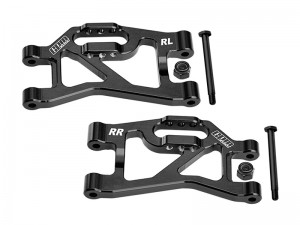 GPM SLAM056 7075-T6 ALLOY REAR LOWER SUSPENSION ARMS 10830 FOR TRAXXAS MINI SLASH 4X4 108164-1 - SLAM056-BK